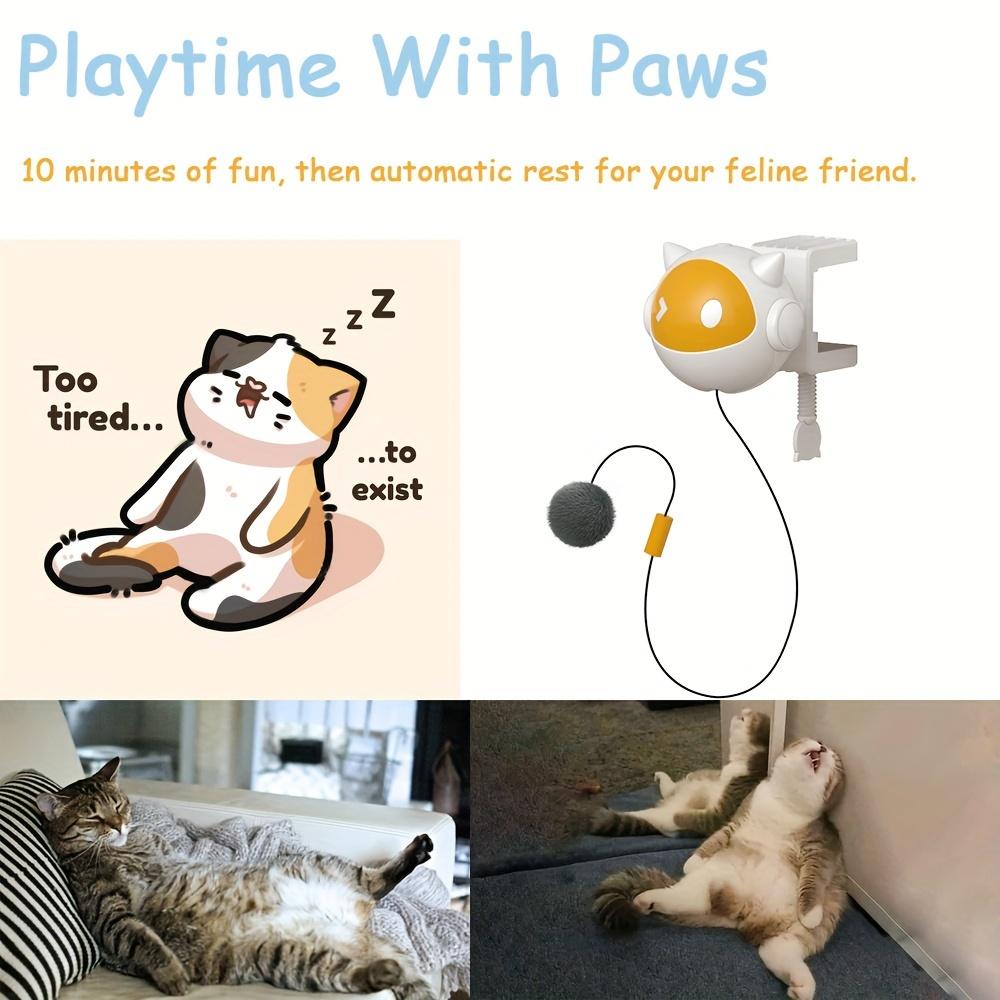Automatic Cat Teaser Ball - Durable Interactive Toy for Endless Fun & Exercise, Bite-Resistant Design, Easy to Use
