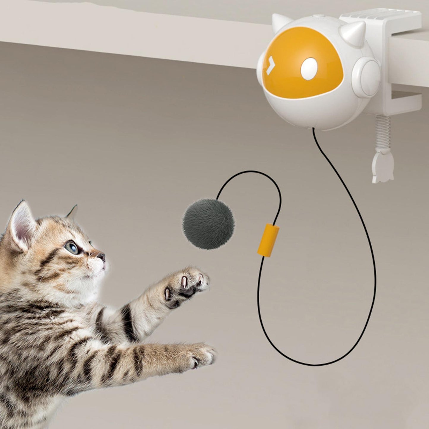Automatic Cat Teaser Ball - Durable Interactive Toy for Endless Fun & Exercise, Bite-Resistant Design, Easy to Use