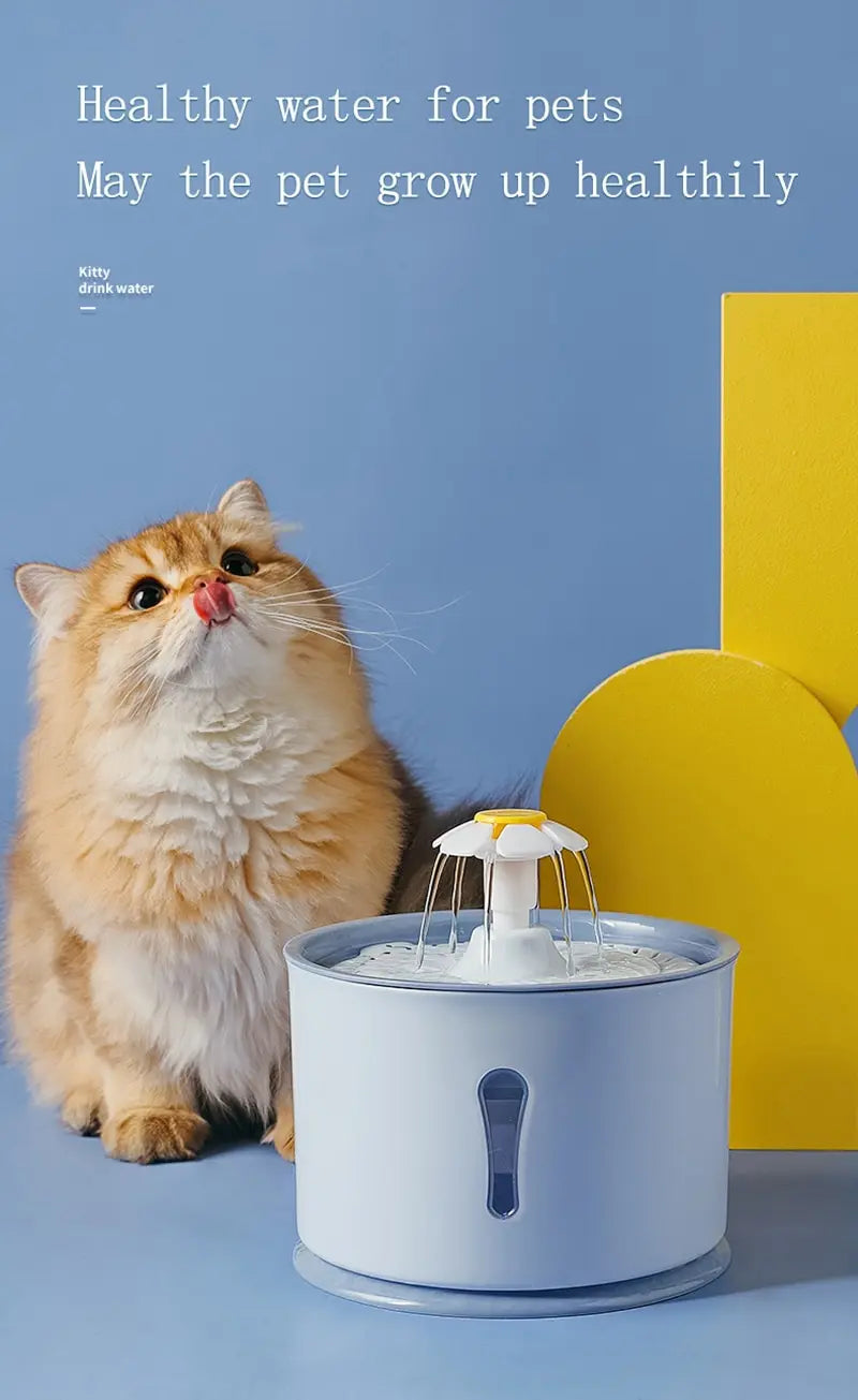 2.4L Cat Water Dispenser | LED Light & Smart Filtration