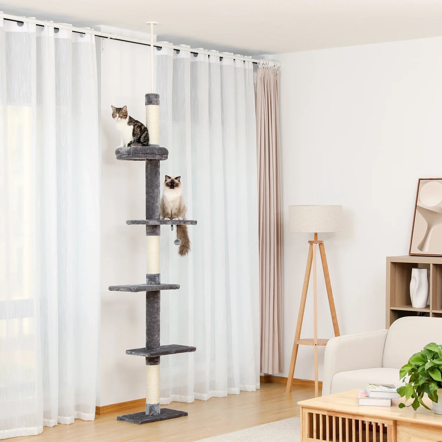 Adjustable Height Cactus Cat Tree
