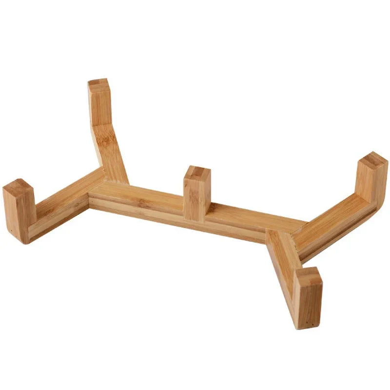 Premium Ceramic Cat Bowl | Wooden Base | Stylish & Functional!