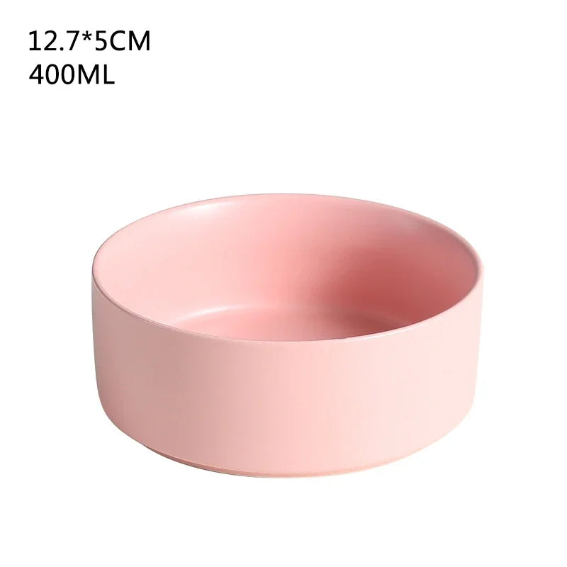 Premium Ceramic Cat Bowl | Wooden Base | Stylish & Functional!