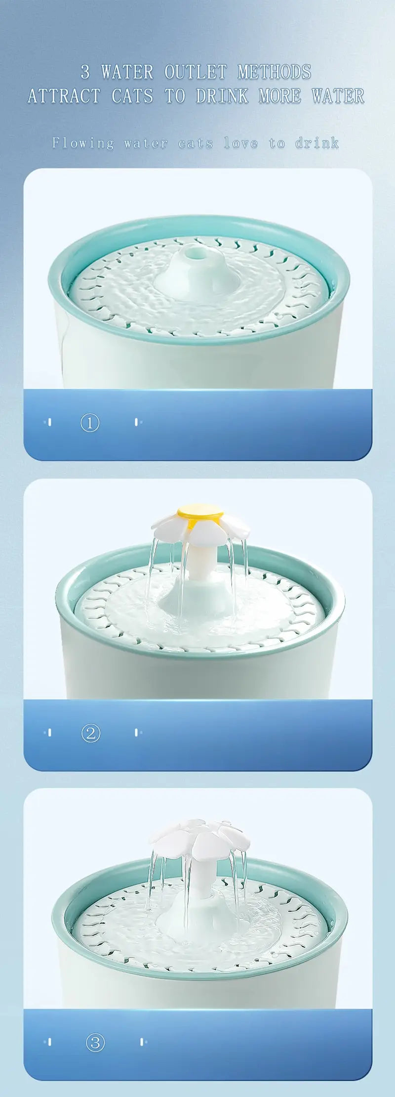 2.4L Cat Water Dispenser | LED Light & Smart Filtration