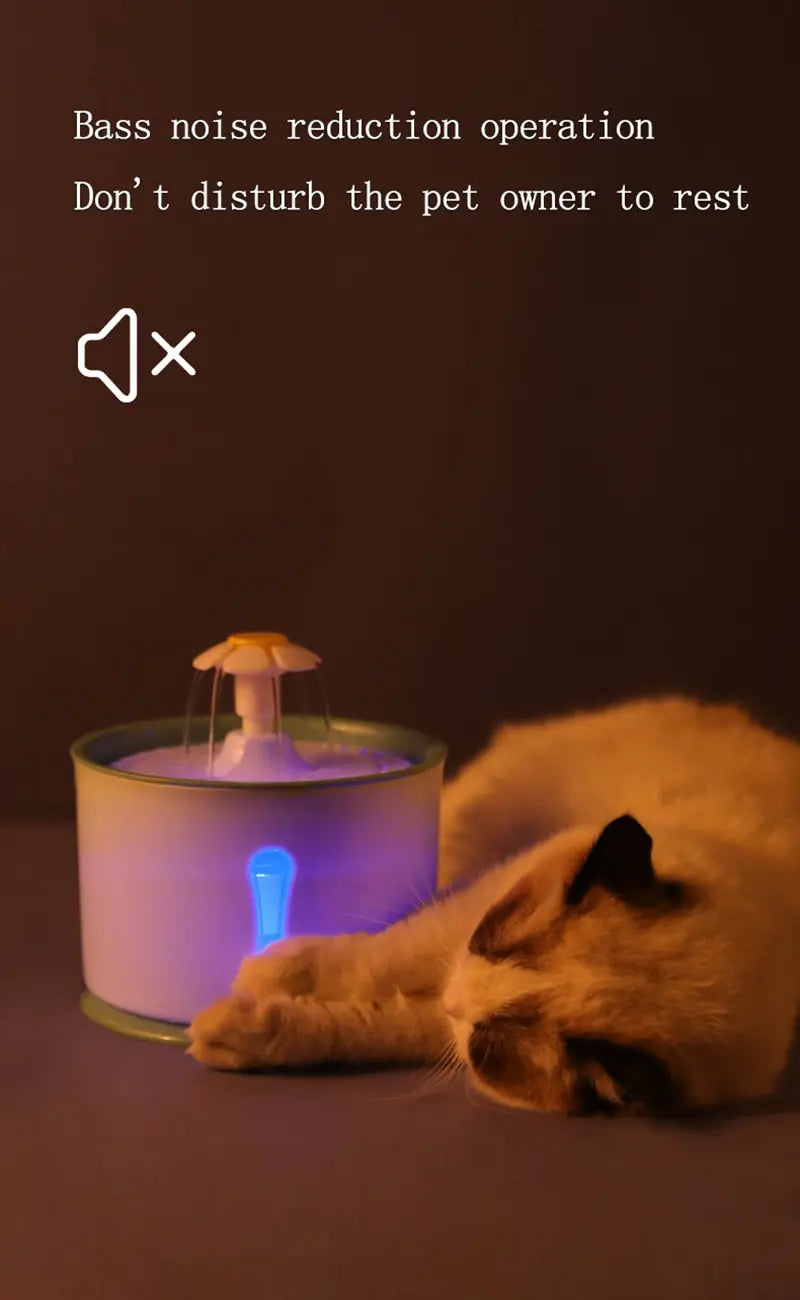 2.4L Cat Water Dispenser | LED Light & Smart Filtration