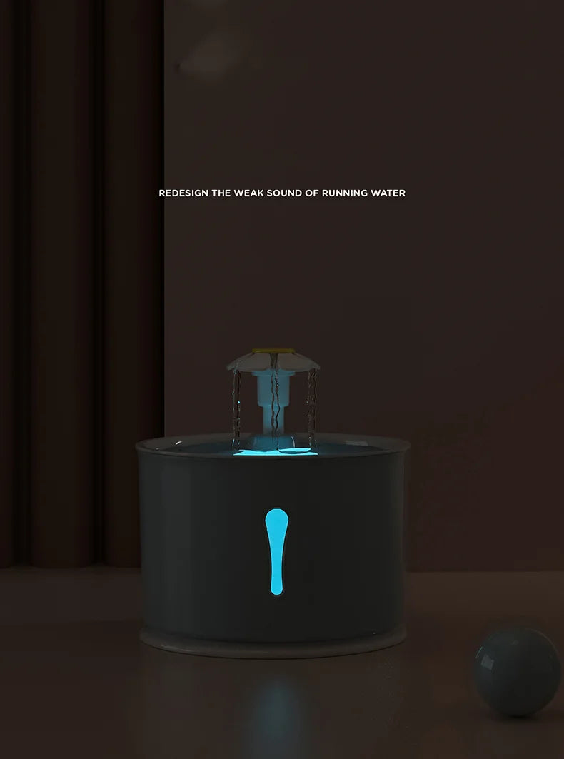 2.4L Cat Water Dispenser | LED Light & Smart Filtration