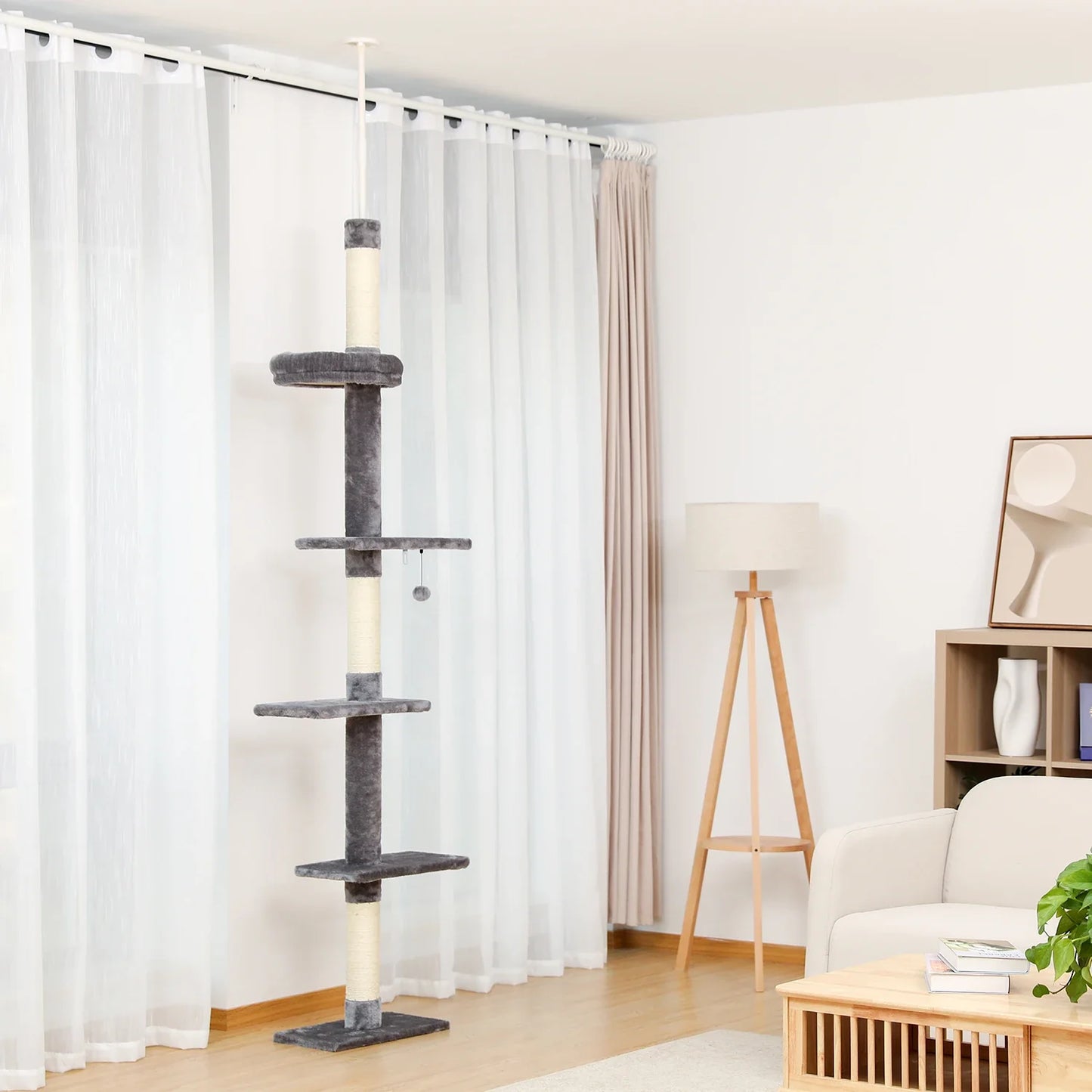 Adjustable Height Cactus Cat Tree