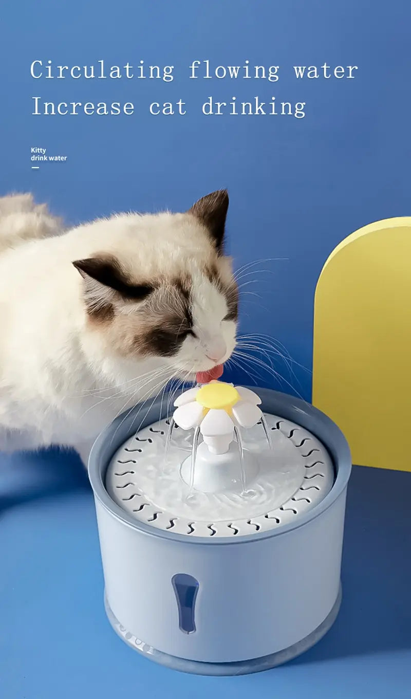 2.4L Cat Water Dispenser | LED Light & Smart Filtration