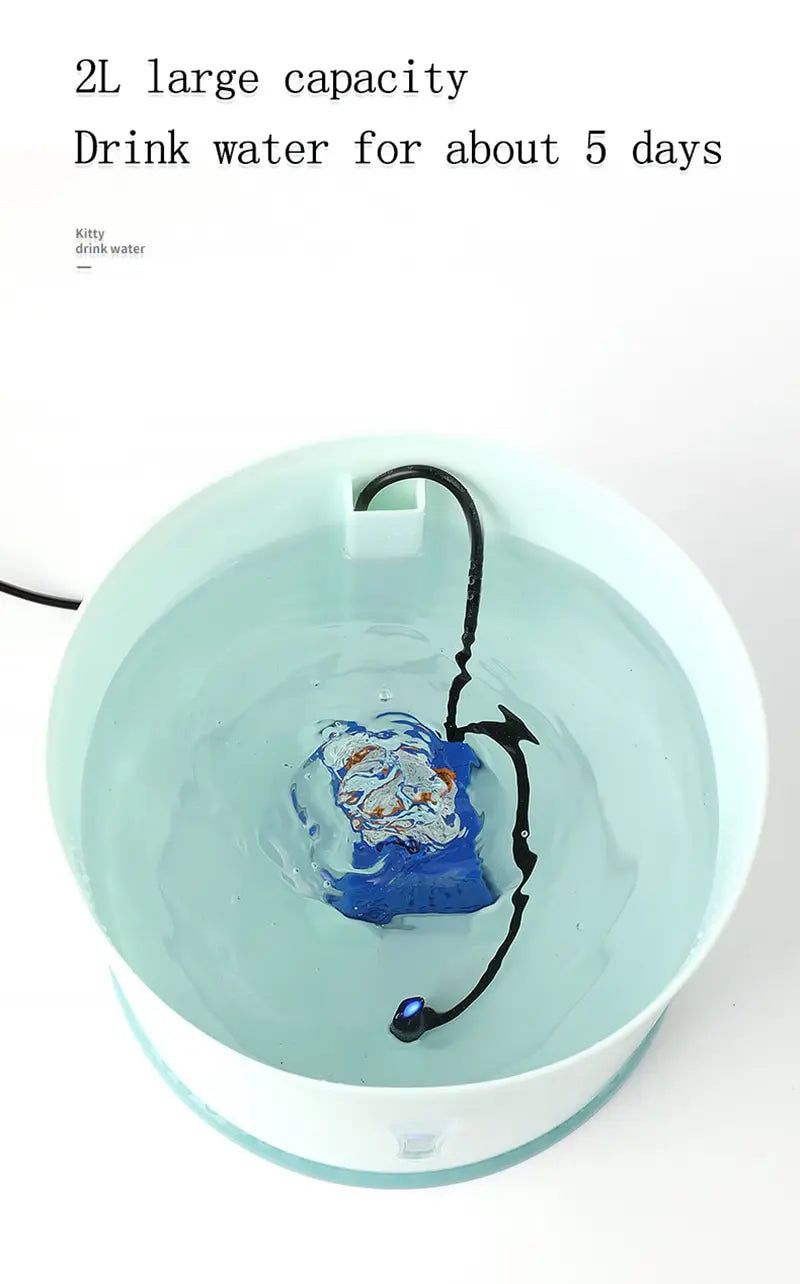 2.4L Cat Water Dispenser | LED Light & Smart Filtration