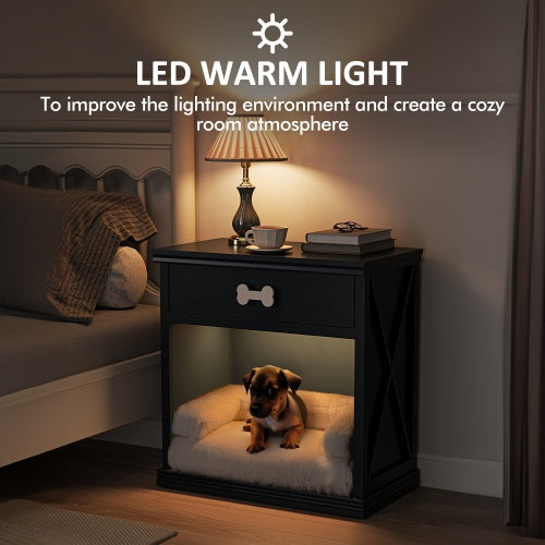 Vintage Small Locker With LED Lights And Pet Bed