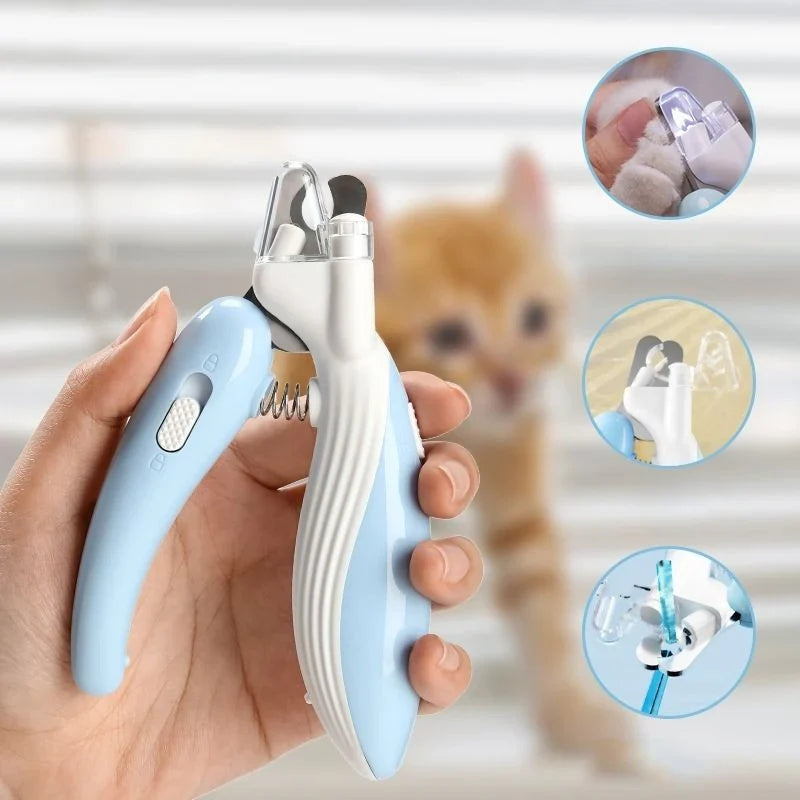 Professional Pet Nail Clippers | LED Illumination & Safe Design