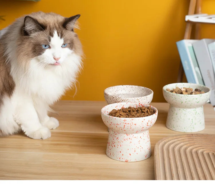 Ceramic Cat Bowl | Stylish Elevated Design