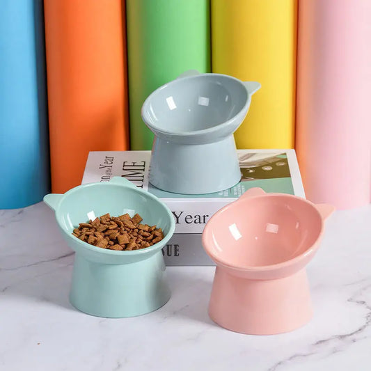 Plastic Cat Bowl | Ergonomic Design for Happy Pets