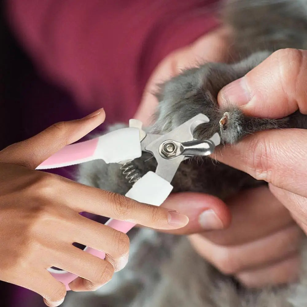 Pet Nail Clippers with Safety Guard & Nail File | Safe & Easy Grooming