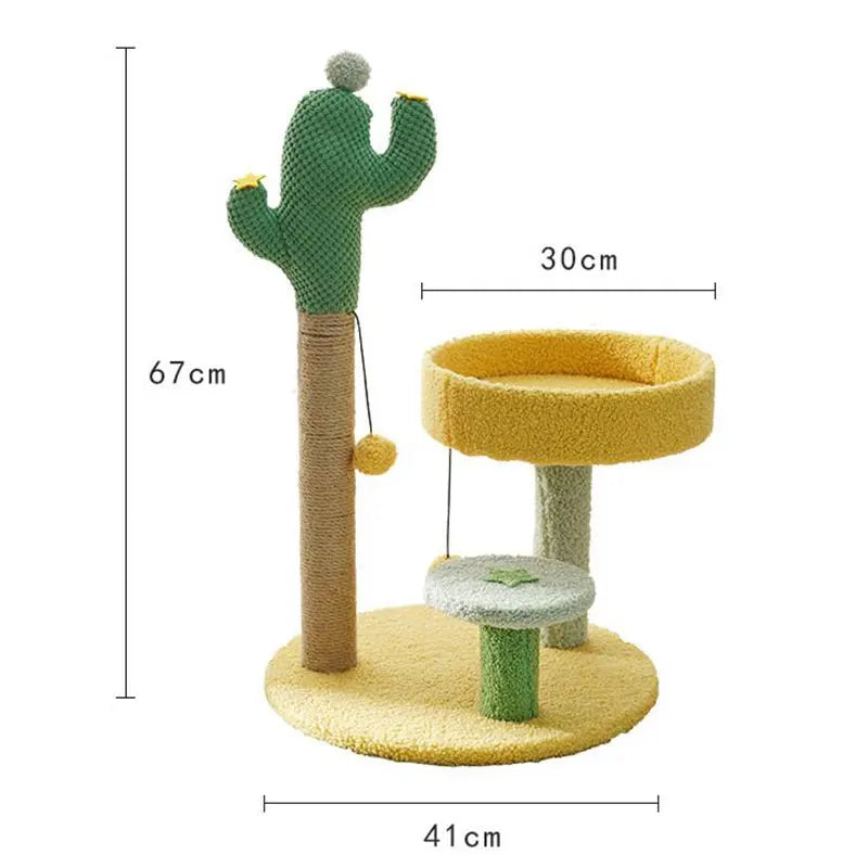 Small Cat Tree | Cactus Style Climbing Frame