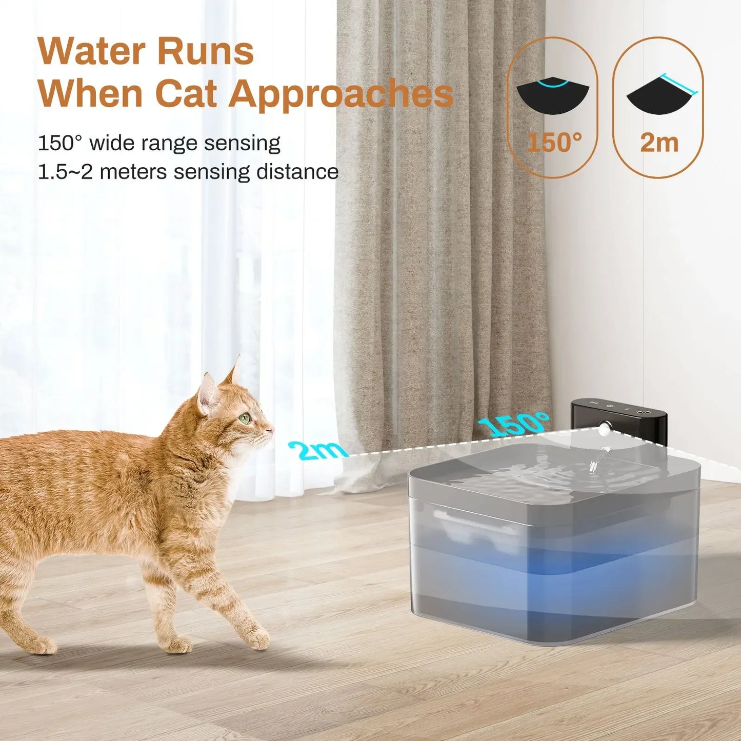 Automatic Cat Water Fountain | Wireless & Quiet Hydration