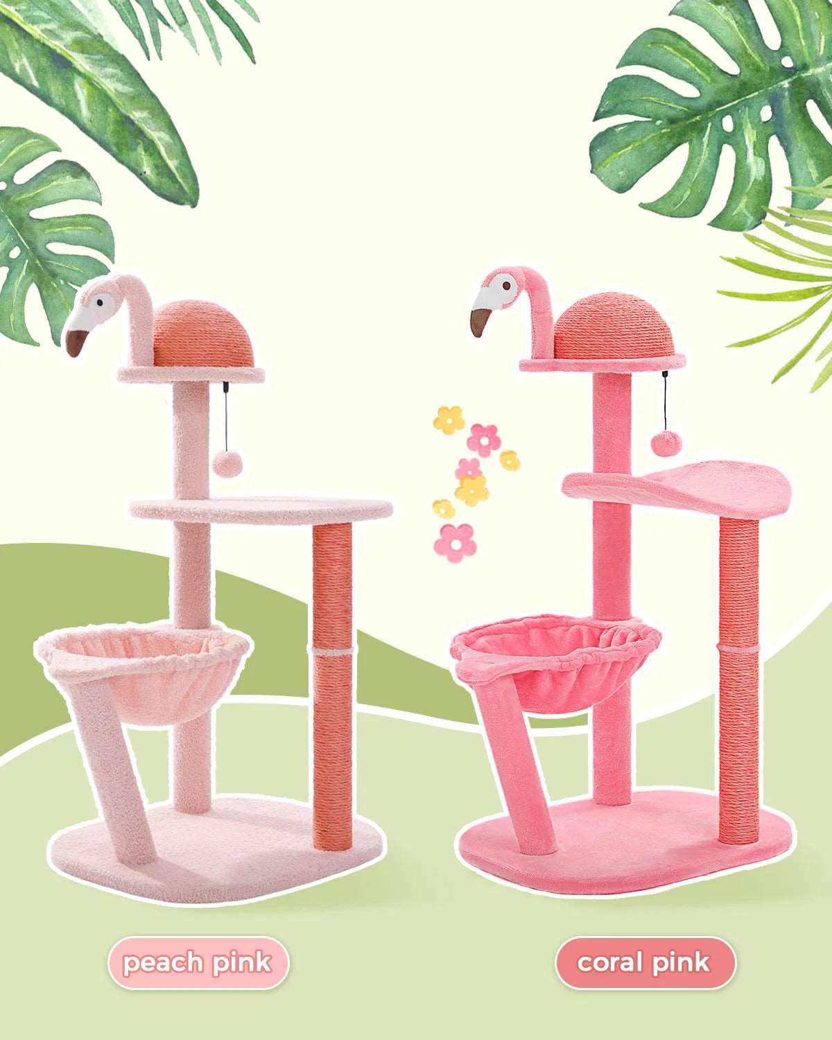 Pink Flamingo Cat Tower | Stylish &amp; Functional Cat Tree