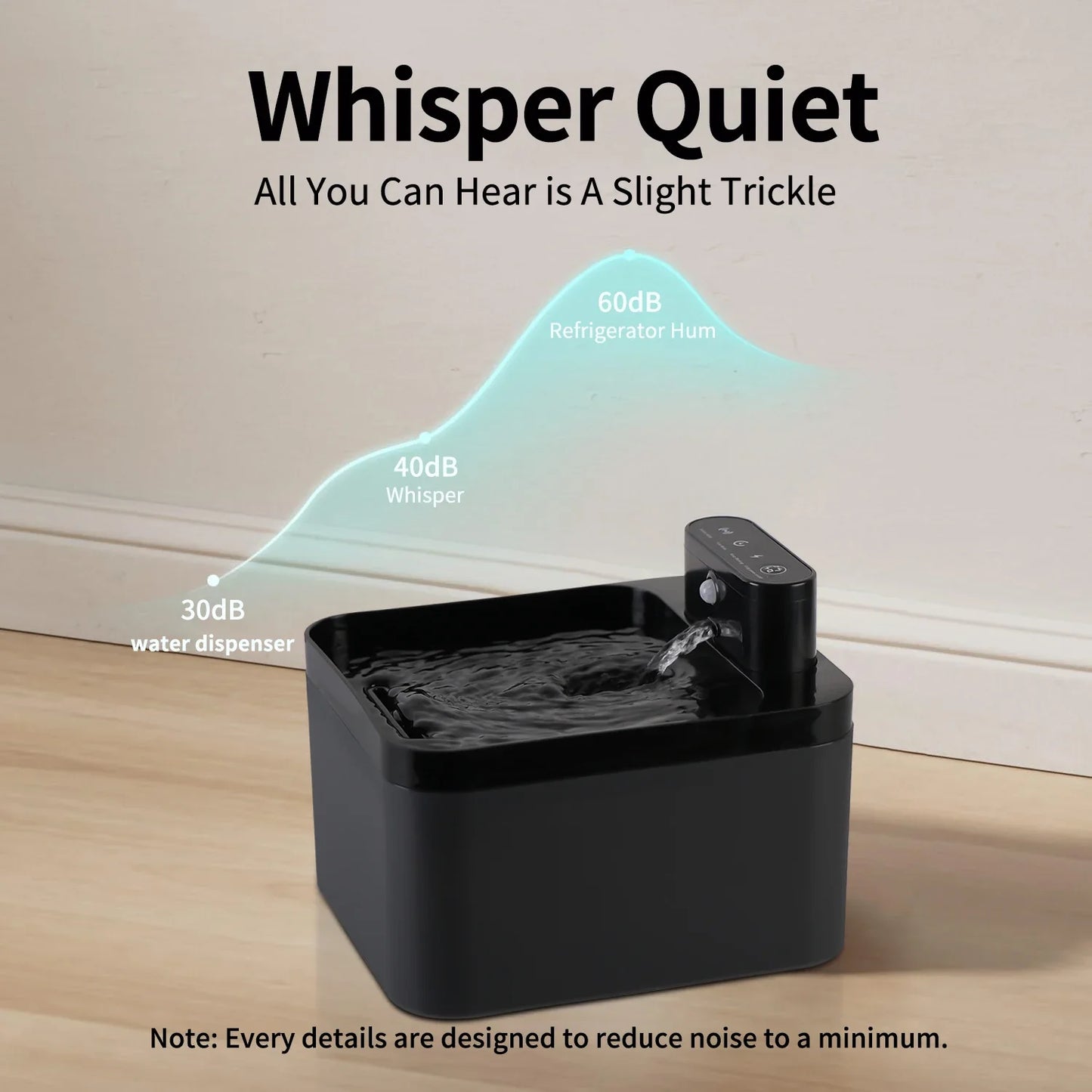 Automatic Cat Water Fountain | Wireless & Quiet Hydration