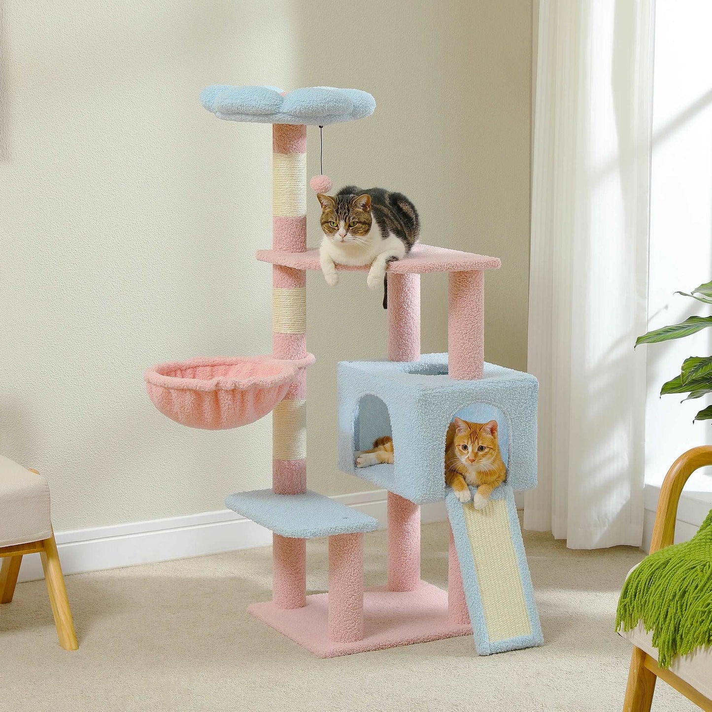 Flower Cat Tree Multi-Level Tower