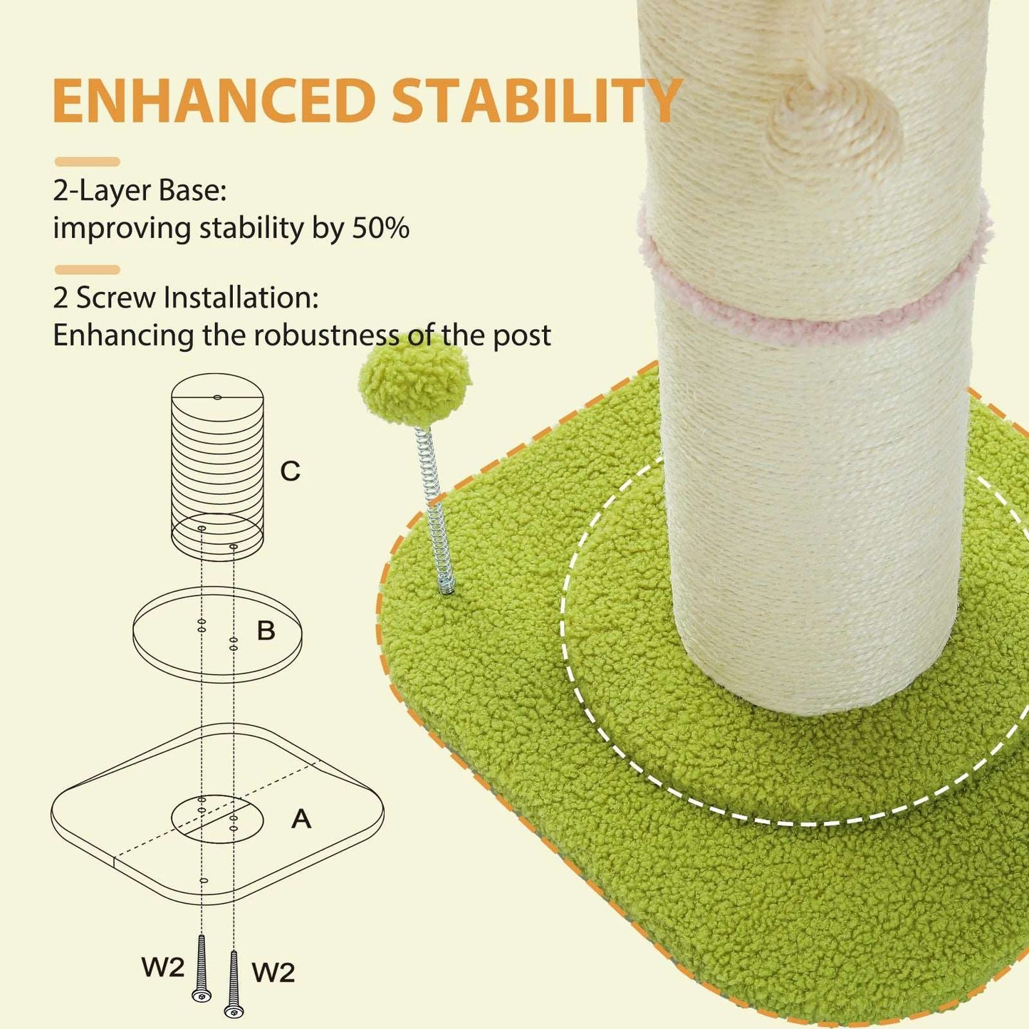 Flower Cat Scratching Post | Adorable & Durable with Sisal Posts